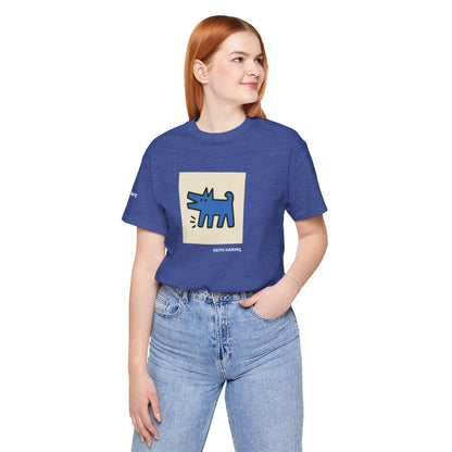 Unisex T-Shirt con cane DOGART  - KEITH HARING - Dipinto iconico rivisitato con i cani