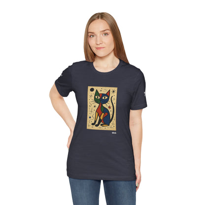 T-shirt unisex CATART - MIRO - Dipinto iconico rivisitato con i gatti