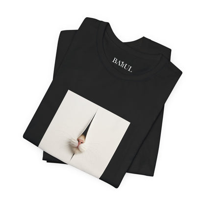 T-shirt unisex CATART - FONTANA - Un dipinto iconico rivisitato con i gatti