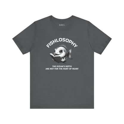 Fishlosophy Unisex Jersey Maglietta a maniche corte – Vedi la vastità anche in piccoli spazi.