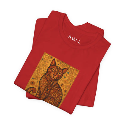 T-shirt unisex CATART - KLIMT - Arte classica, reinterpretata dai gatti.