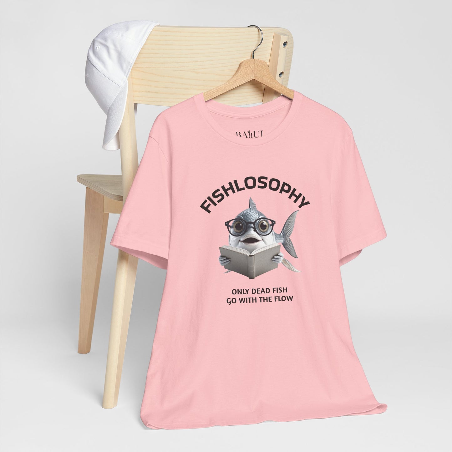 Fishlosophy Unisex Jersey Maglietta a maniche corte – Le profondità dell'oceano non sono per i deboli di cuore.