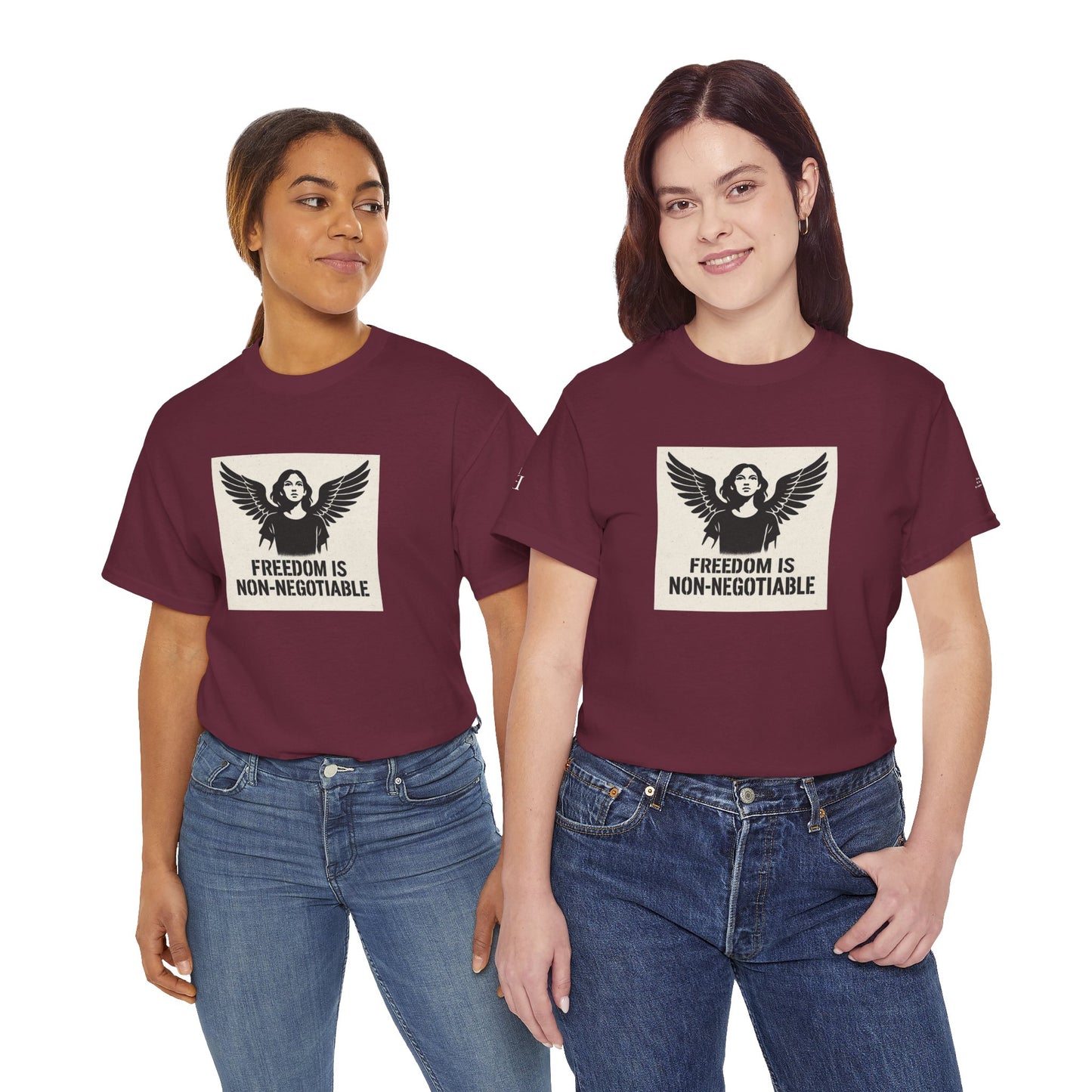 Rebel Graphic Tee - Unisex Heavy Cotton T-Shirt for the Wild at Heart. Rebel Tees, Born to Be Worn - FREEDOM IS NON-NEGOTIABLE