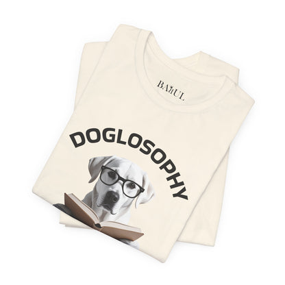 Maglietta a maniche corte unisex Doglosophy – Design "I cani non hanno tutte le risposte"