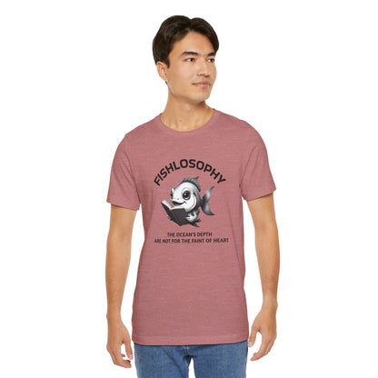 Fishlosophy Unisex Jersey Maglietta a maniche corte – Vedi la vastità anche in piccoli spazi.