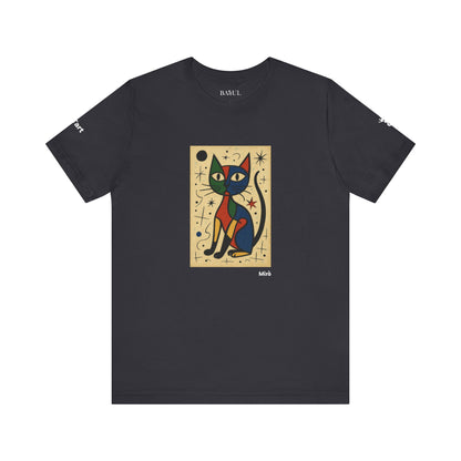 T-shirt unisex CATART - MIRO - Dipinto iconico rivisitato con i gatti