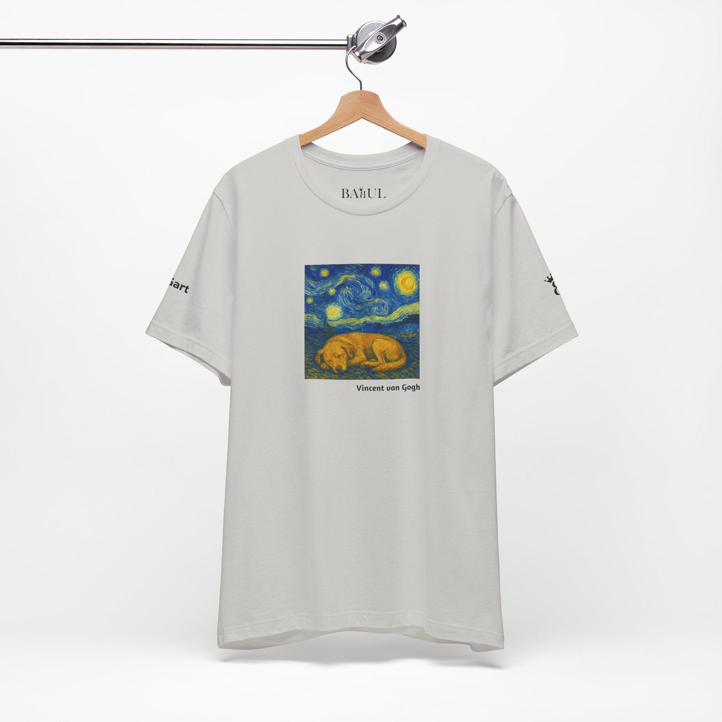 Unisex T-Shirt con cane DOGART  - VAN GOGH - Un dipinto iconico rivisitato con i cani
