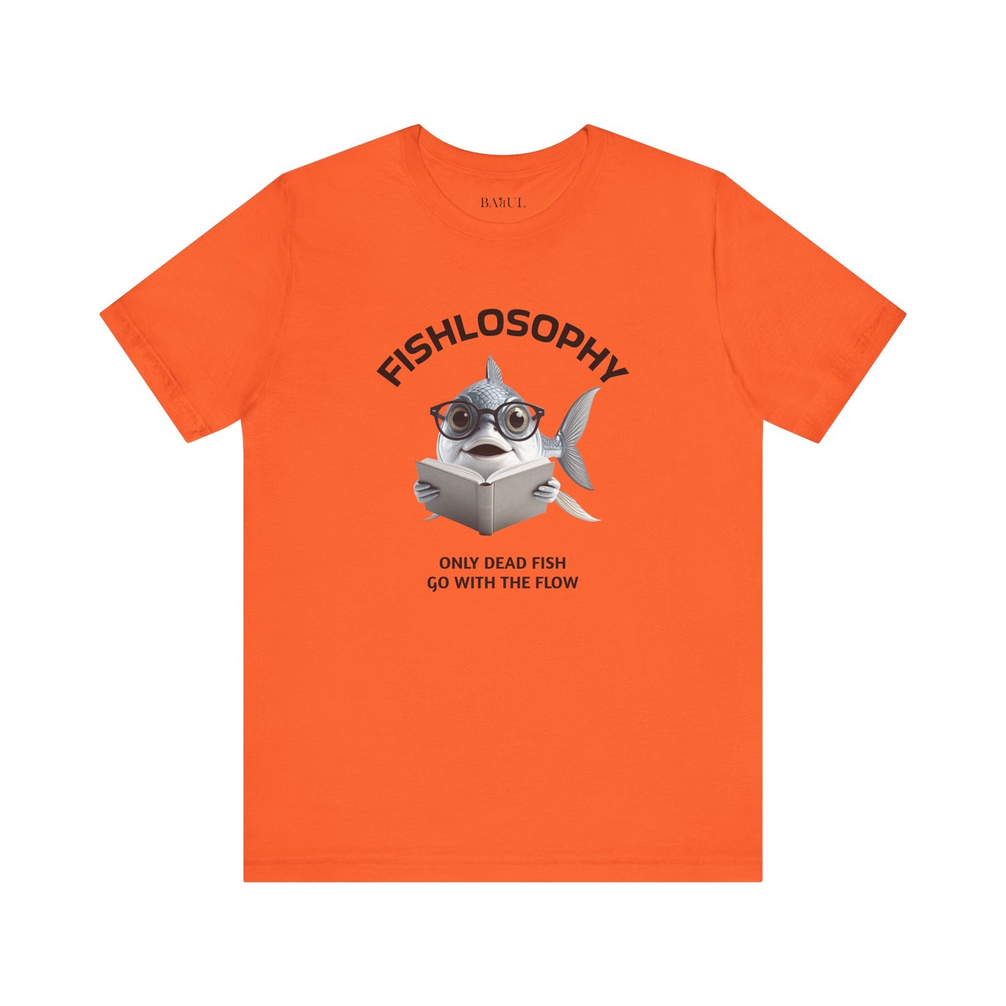 Fishlosophy Unisex Jersey Maglietta a maniche corte – Le profondità dell'oceano non sono per i deboli di cuore.