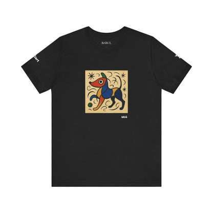 T-Shirt unisex  DOGART - MIRO - Dipinto iconico rivisitato con i cani