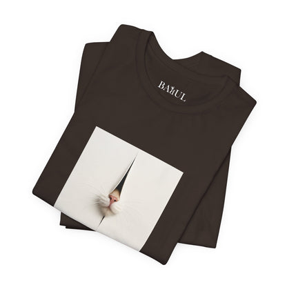 T-shirt unisex CATART - FONTANA - Un dipinto iconico rivisitato con i gatti