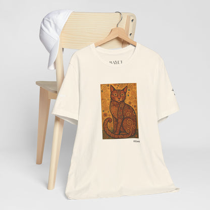 T-shirt unisex CATART - KLIMT - Arte classica, reinterpretata dai gatti.