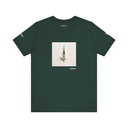 T-shirt unisex CATART - FONTANA - Un dipinto iconico rivisitato con i gatti
