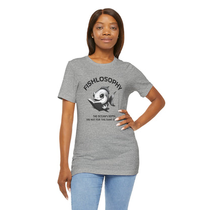 Fishlosophy Unisex Jersey Maglietta a maniche corte – Vedi la vastità anche in piccoli spazi.