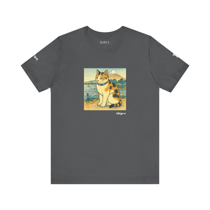 T-Shirt unisex CATART - Stile artistico giapponese UKIYO-E - Pittura iconica rivisitata con i gatti