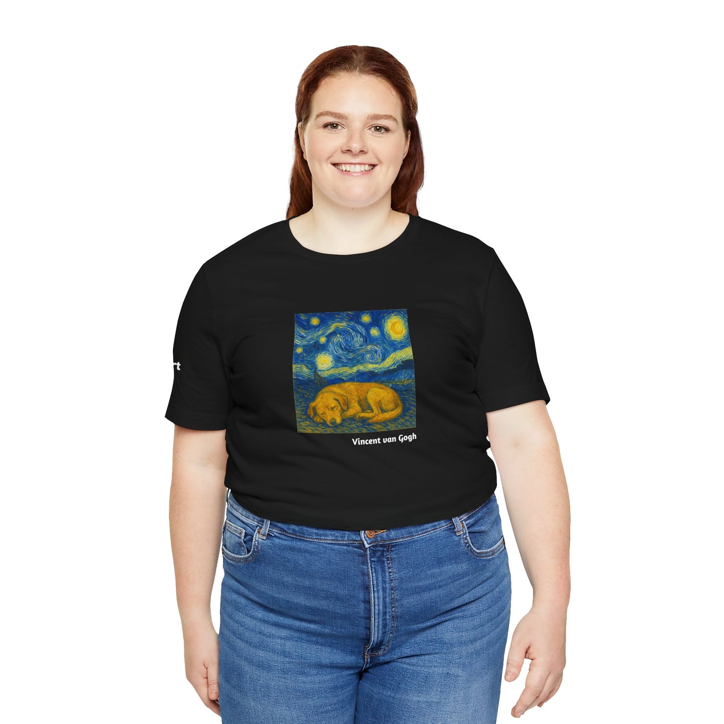 Unisex T-Shirt con cane DOGART  - VAN GOGH - Un dipinto iconico rivisitato con i cani
