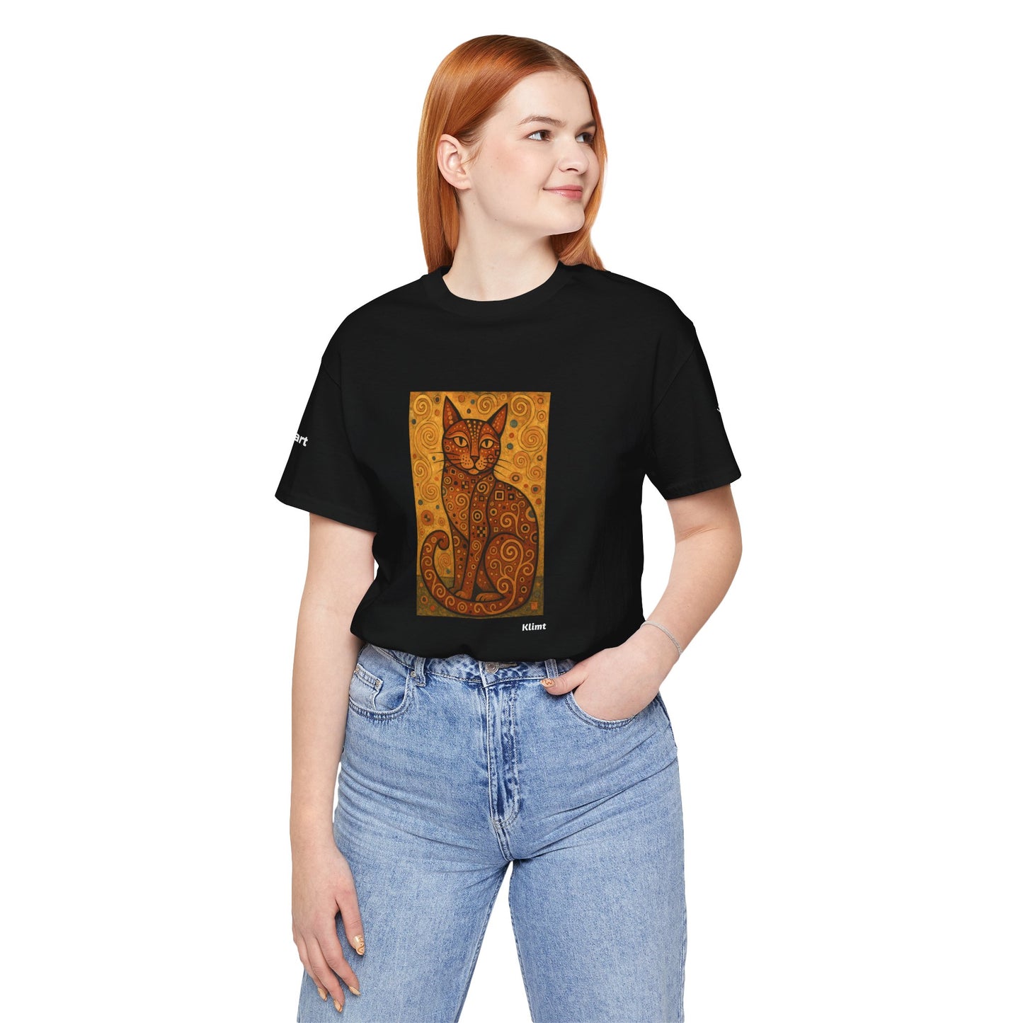 T-shirt unisex CATART - KLIMT - Arte classica, reinterpretata dai gatti.