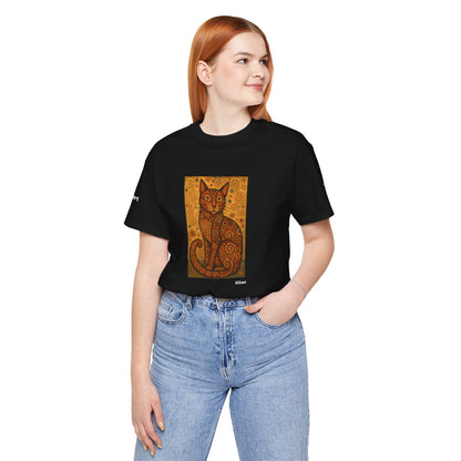 T-shirt unisex CATART - KLIMT - Arte classica, reinterpretata dai gatti.
