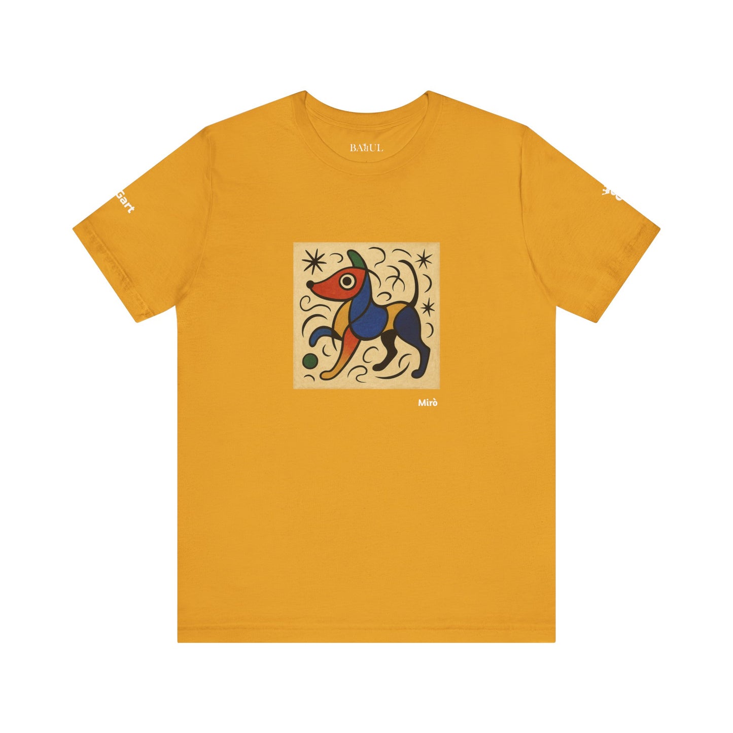 T-Shirt unisex  DOGART - MIRO - Dipinto iconico rivisitato con i cani