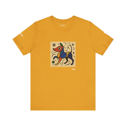 T-Shirt unisex  DOGART - MIRO - Dipinto iconico rivisitato con i cani