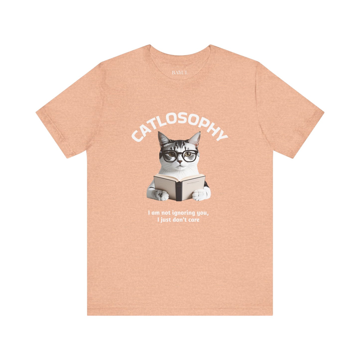 Catlosophy Unisex Jersey Maglietta a maniche corte – Design "Non ti sto ignorando, solo che non me ne frega niente"