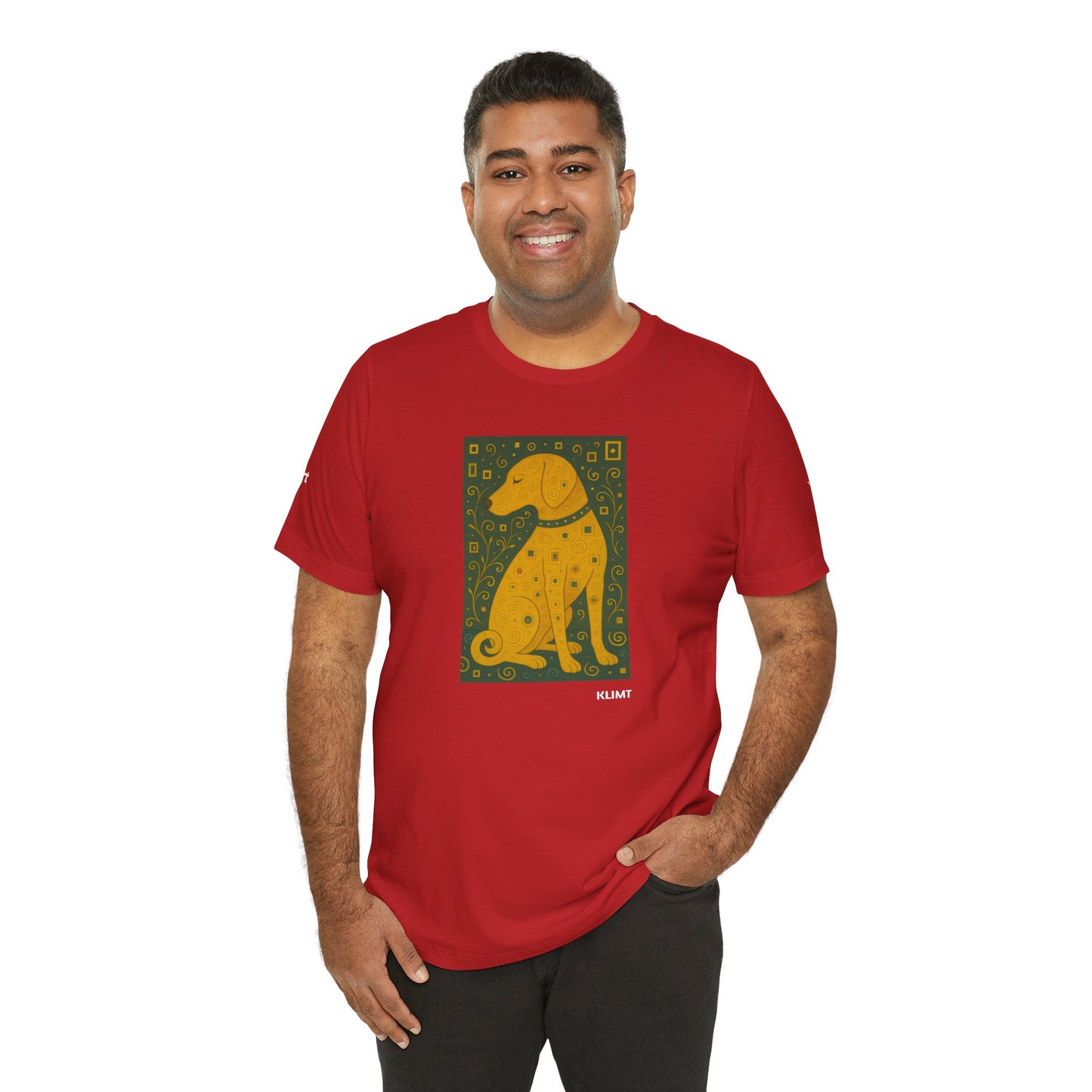 Unisex T-Shirt con cane DOGART  - KLIMT - Dipinto iconico rivisitato con i cani