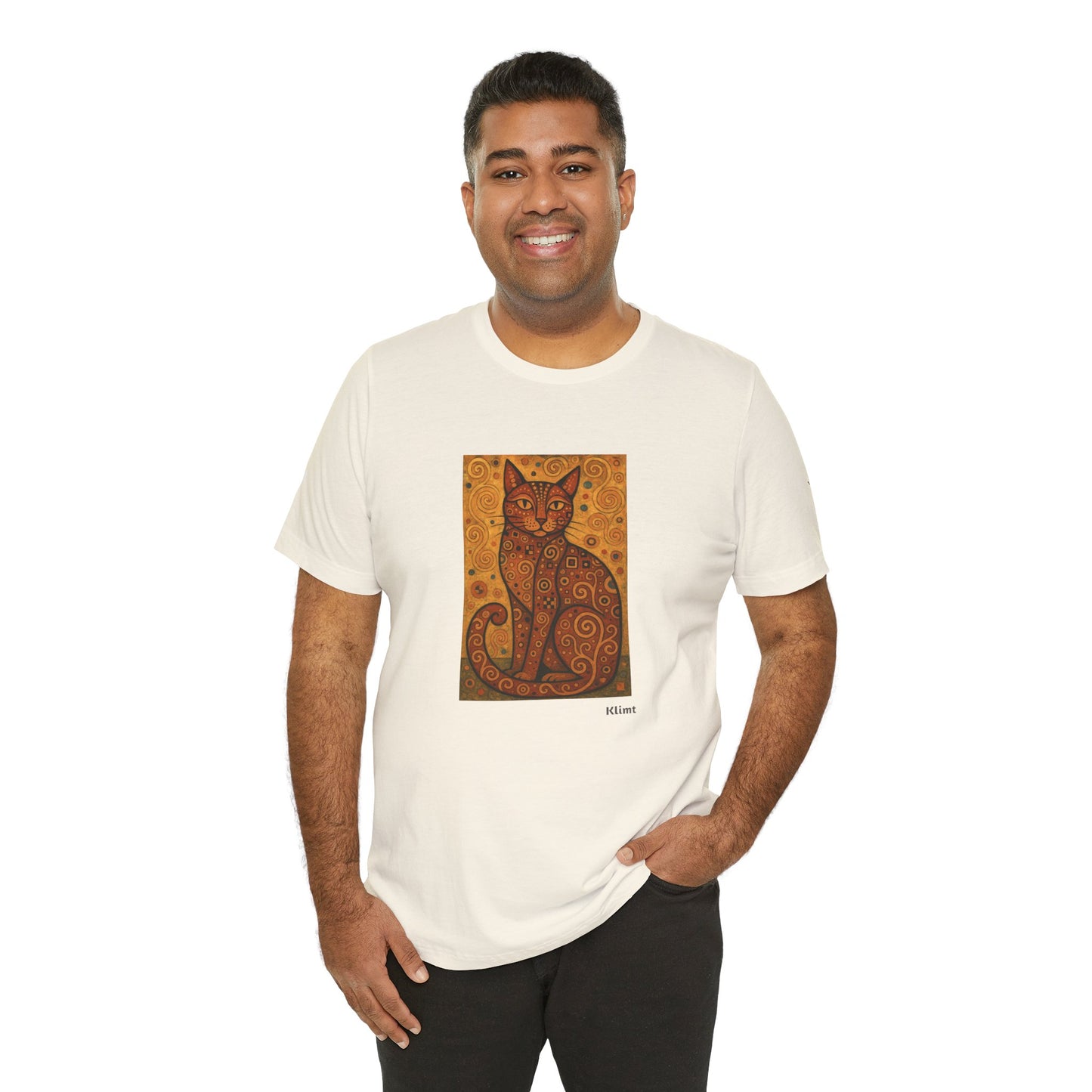 T-shirt unisex CATART - KLIMT - Arte classica, reinterpretata dai gatti.