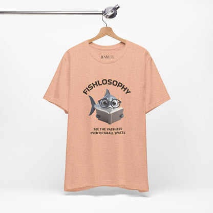 Fishlosophy Unisex Jersey Maglietta a maniche corte – Vedi la vastità anche in spazi ristretti.