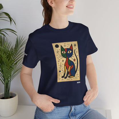 T-shirt unisex CATART - MIRO - Dipinto iconico rivisitato con i gatti