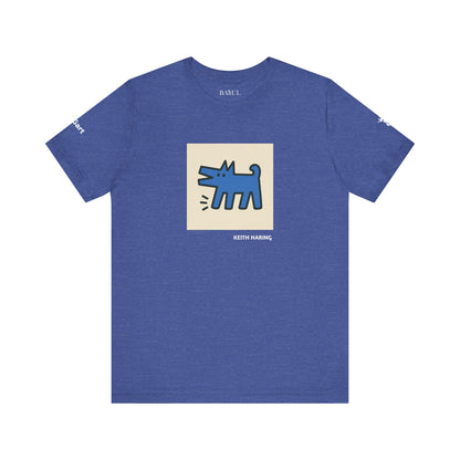 Unisex T-Shirt con cane DOGART  - KEITH HARING - Dipinto iconico rivisitato con i cani