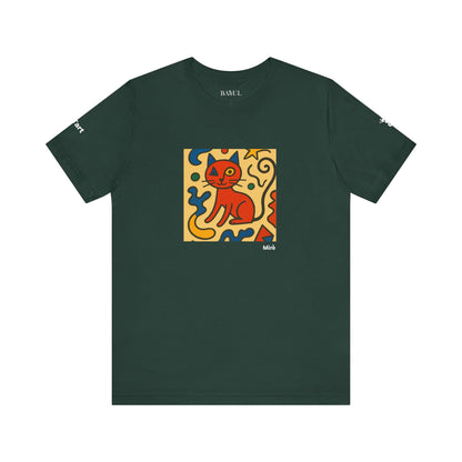 T-shirt unisex CATART - MIRO - Dipinto iconico rivisitato con i gatti