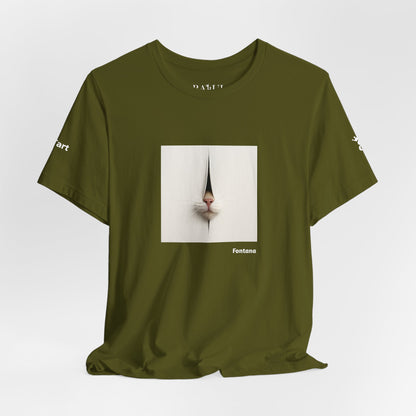 T-shirt unisex CATART - FONTANA - Un dipinto iconico rivisitato con i gatti