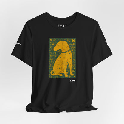 Unisex T-Shirt con cane DOGART  - KLIMT - Dipinto iconico rivisitato con i cani