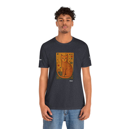 T-shirt unisex CATART - KLIMT - Dipinto iconico rivisitato con i gatti