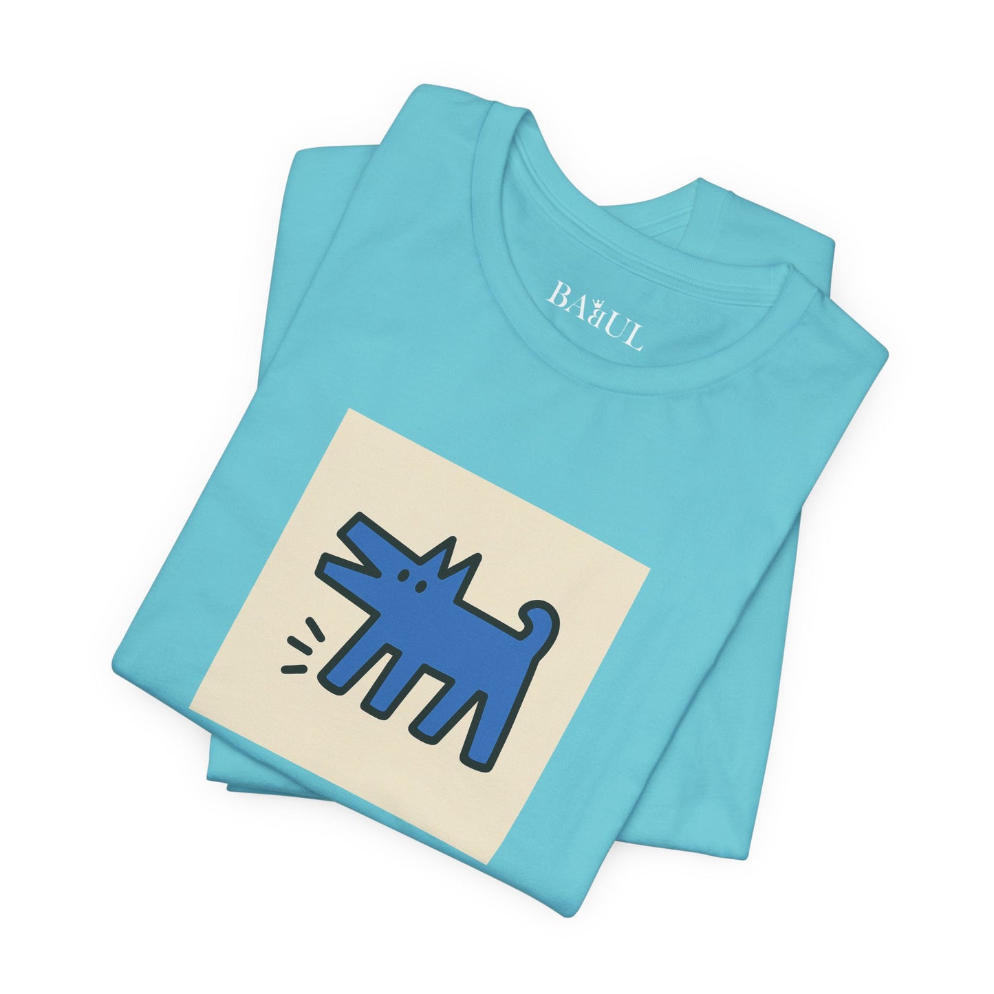 Unisex T-Shirt con cane DOGART  - KEITH HARING - Dipinto iconico rivisitato con i cani