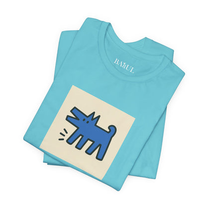Unisex T-Shirt con cane DOGART  - KEITH HARING - Dipinto iconico rivisitato con i cani