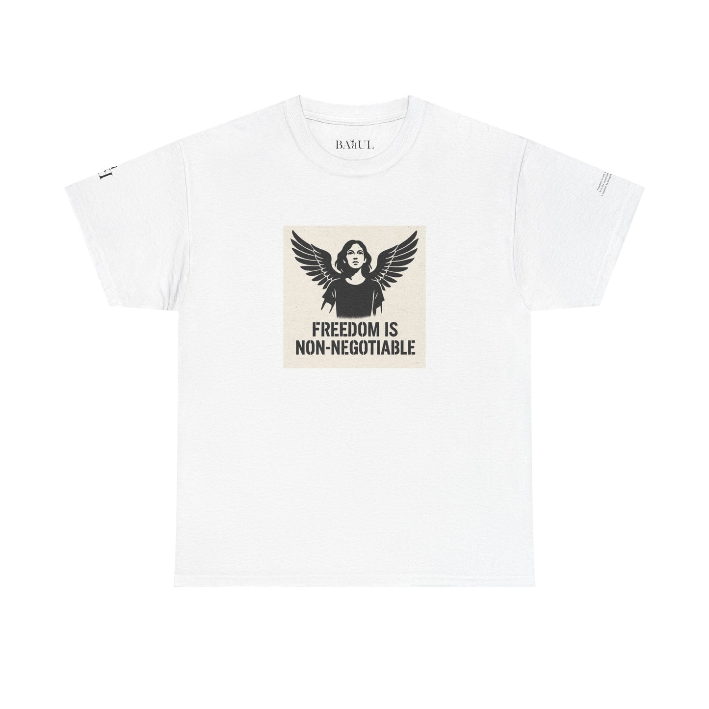 Rebel Graphic Tee - Unisex Heavy Cotton T-Shirt for the Wild at Heart. Rebel Tees, Born to Be Worn - FREEDOM IS NON-NEGOTIABLE