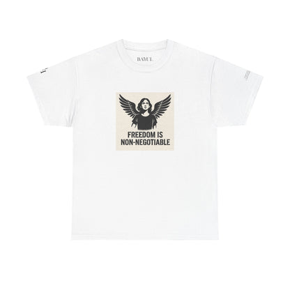 Rebel Graphic Tee - Unisex Heavy Cotton T-Shirt for the Wild at Heart. Rebel Tees, Born to Be Worn - FREEDOM IS NON-NEGOTIABLE