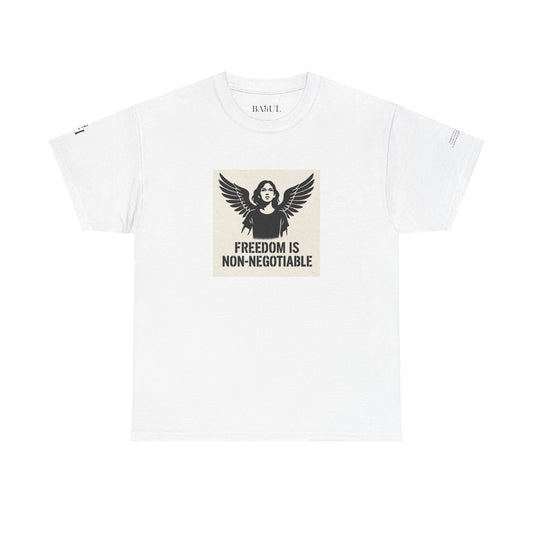 Rebel Graphic Tee - Unisex Heavy Cotton T-Shirt for the Wild at Heart. Rebel Tees, Born to Be Worn - FREEDOM IS NON-NEGOTIABLE