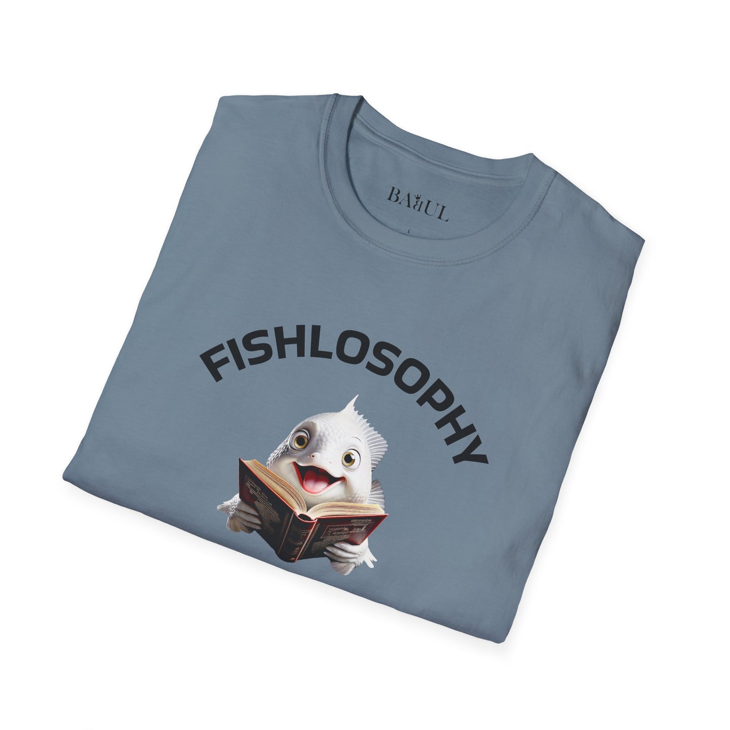 Maglietta unisex Fishlosophy - Design con vibrazioni oceaniche e domande sulla vita - PERLE DI SAGGEZZA DAL MONDO DEI PESCI
