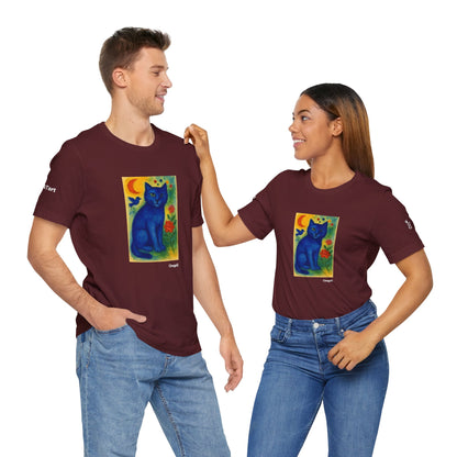 T-shirt unisex CATART - MARC CHAGALL - Un dipinto iconico rivisitato con i gatti