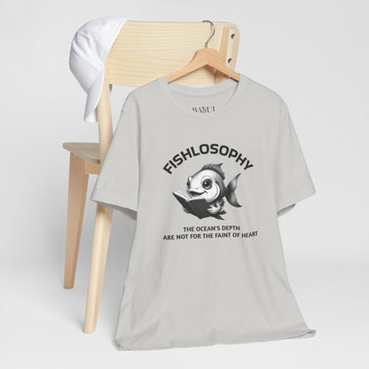Fishlosophy Unisex Jersey Maglietta a maniche corte – Vedi la vastità anche in piccoli spazi.