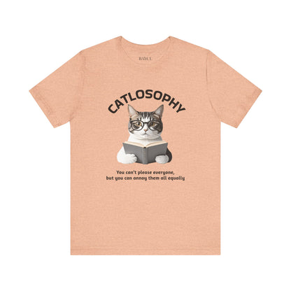 Catlosophy Unisex Jersey Maglietta a maniche corte – Design "Non puoi accontentare tutti"