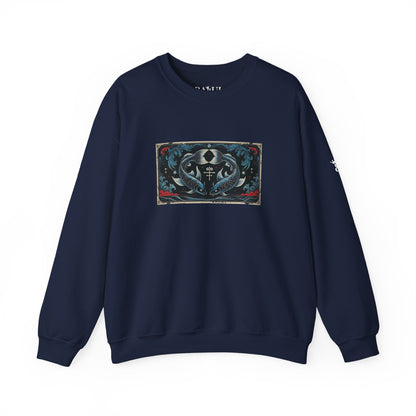Pesci - Felpa Zodiaco Gotico, grafica in Blu