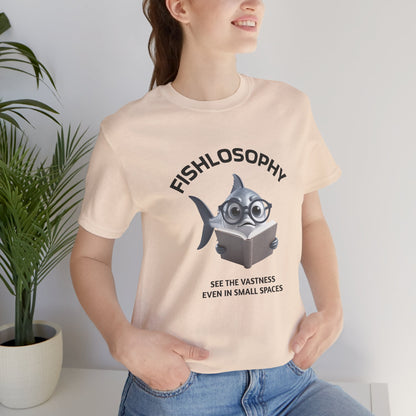 Fishlosophy Unisex Jersey Maglietta a maniche corte – Vedi la vastità anche in spazi ristretti.