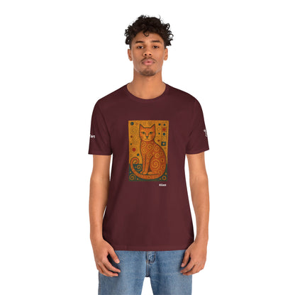 T-shirt unisex CATART - KLIMT - Dipinto iconico rivisitato con i gatti