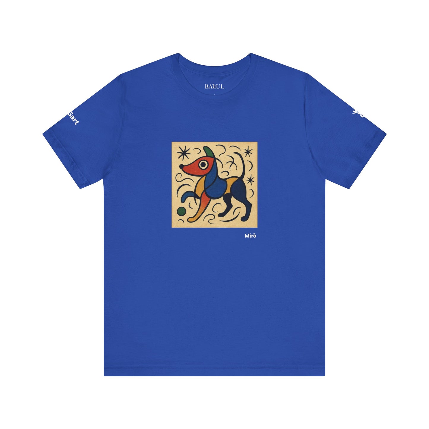T-Shirt unisex  DOGART - MIRO - Dipinto iconico rivisitato con i cani