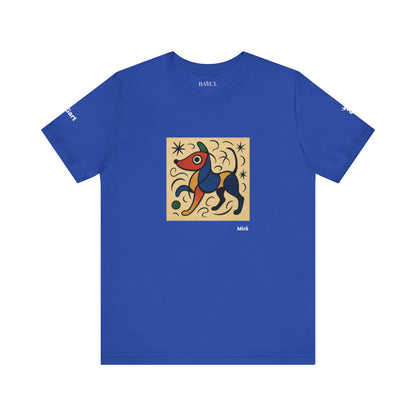 T-Shirt unisex  DOGART - MIRO - Dipinto iconico rivisitato con i cani