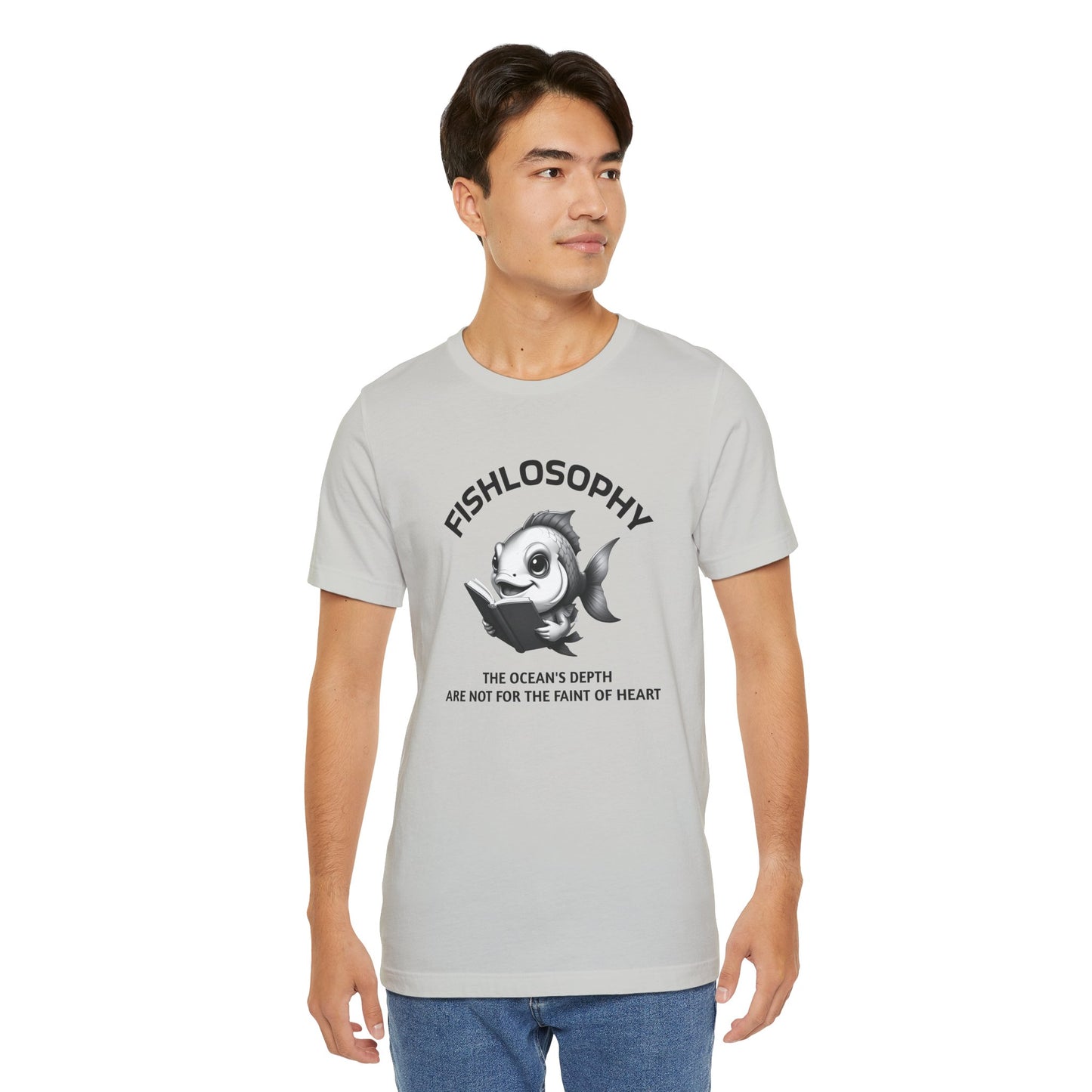 Fishlosophy Unisex Jersey Maglietta a maniche corte – Vedi la vastità anche in piccoli spazi.