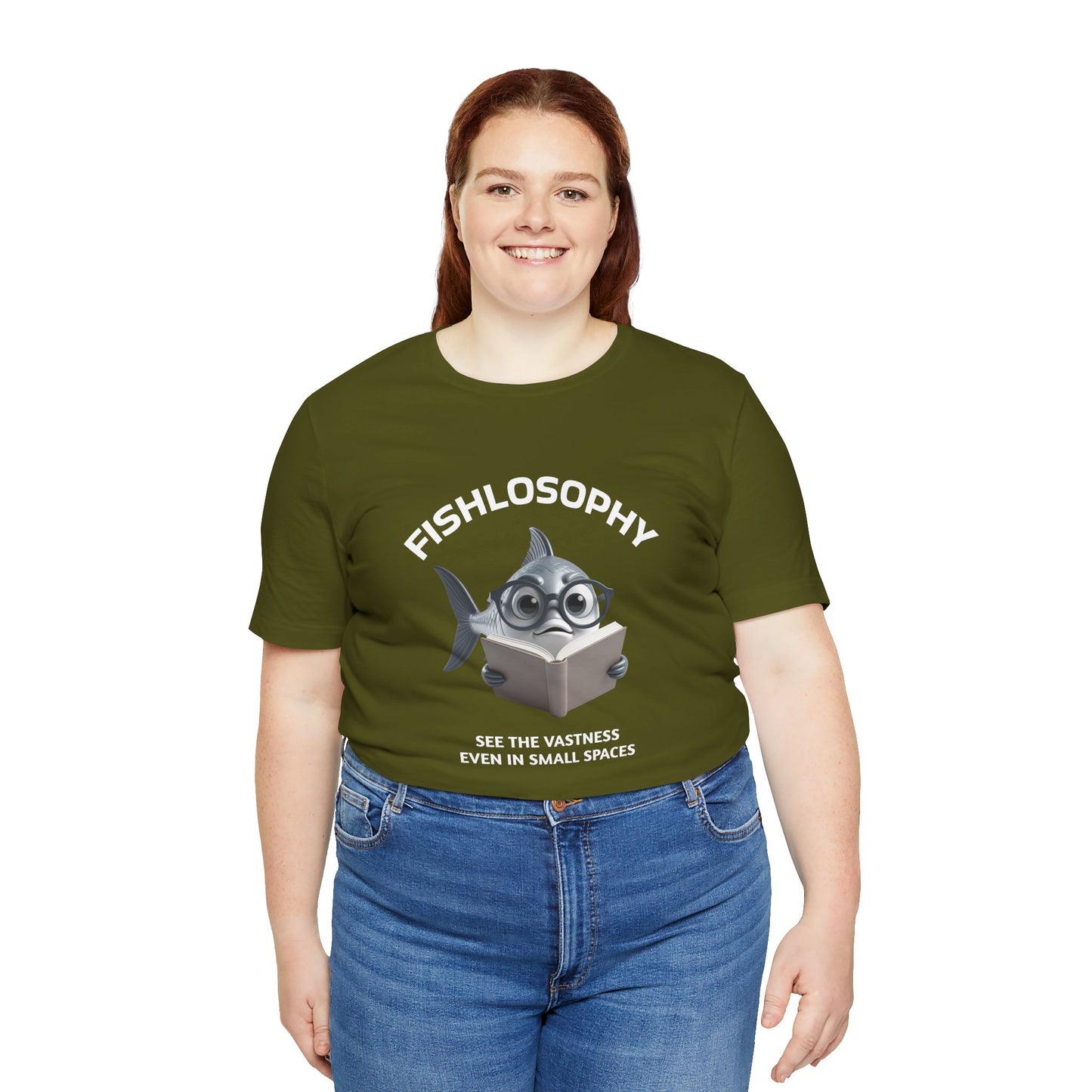 Fishlosophy Unisex Jersey Maglietta a maniche corte – Vedi la vastità anche in spazi ristretti.