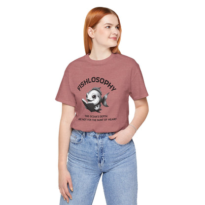 Fishlosophy Unisex Jersey Maglietta a maniche corte – Vedi la vastità anche in piccoli spazi.